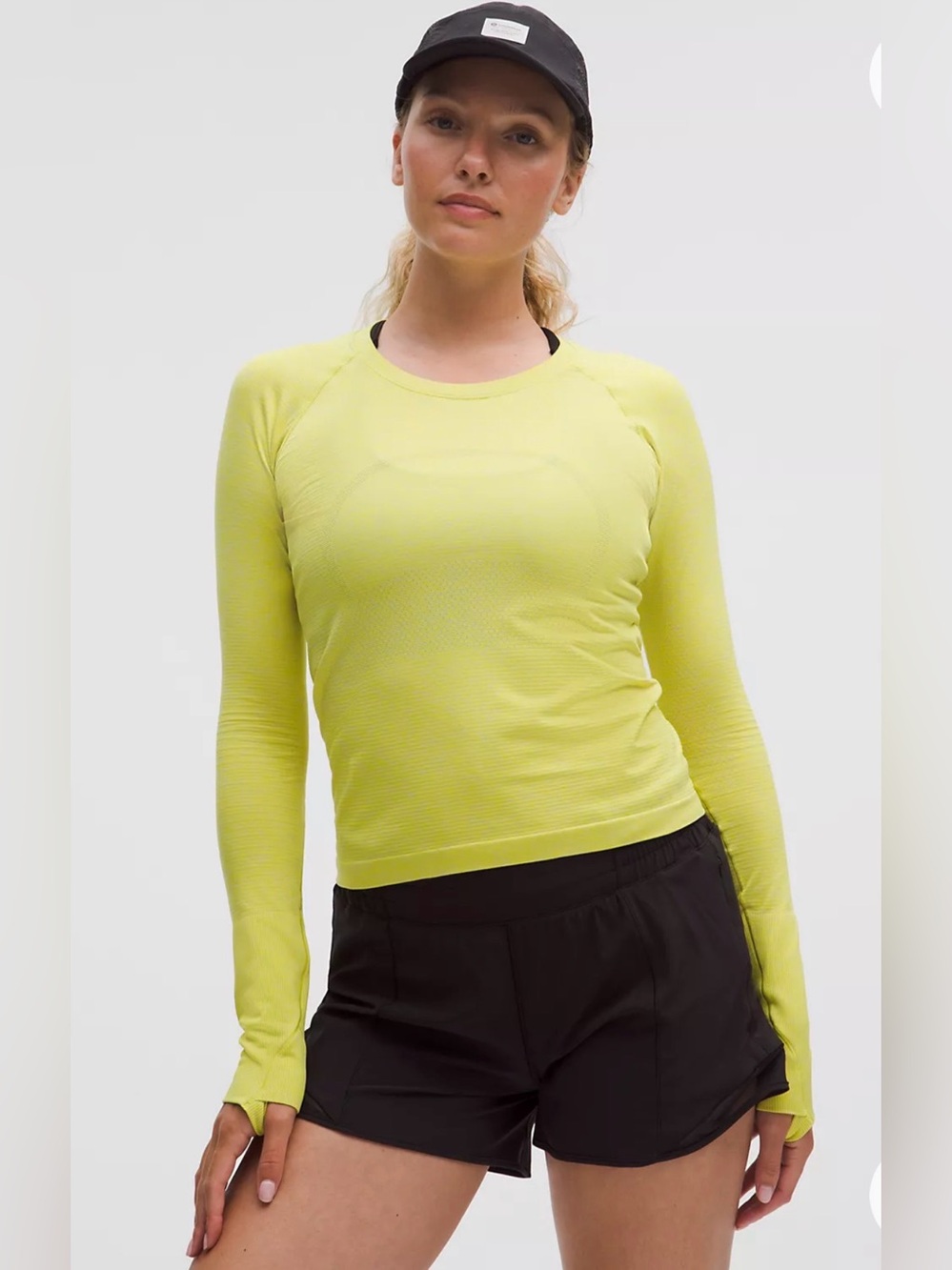 Lululemon Swiftly Tech Long-Sleeve Shirt 2.0 daisy Glow  chartreuse size 4